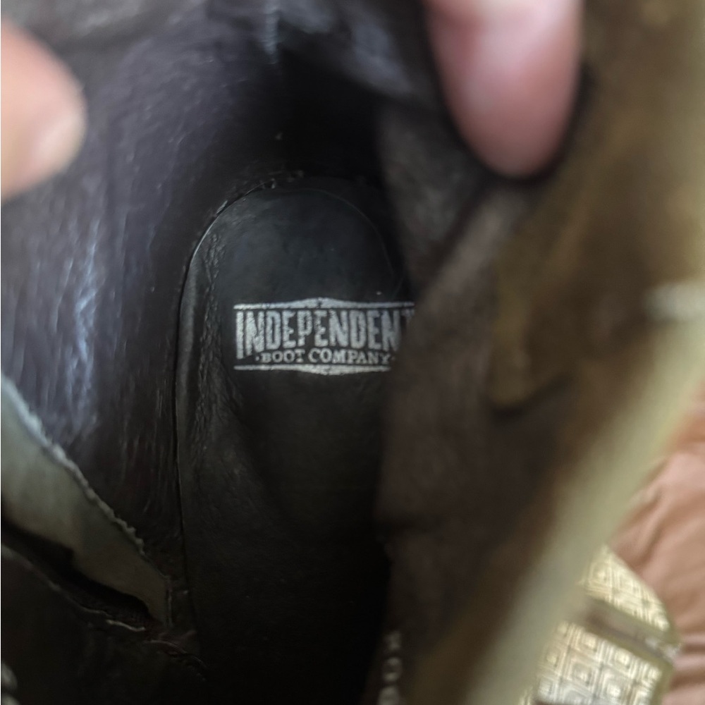 Geometric Patterned Heeled Boots - image 5